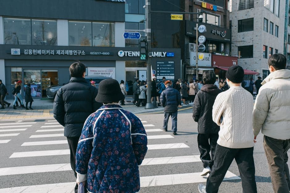 손주와 찍은 해변 사진